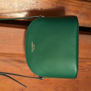 Kate Spade Dome Bag Green with Gold